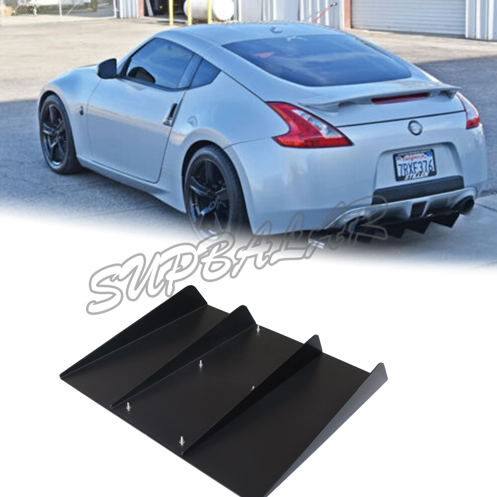 22x20 Inch 4-Fin Rear Bumper Lip Diffuser Splitter for Nissan 350Z 370Z