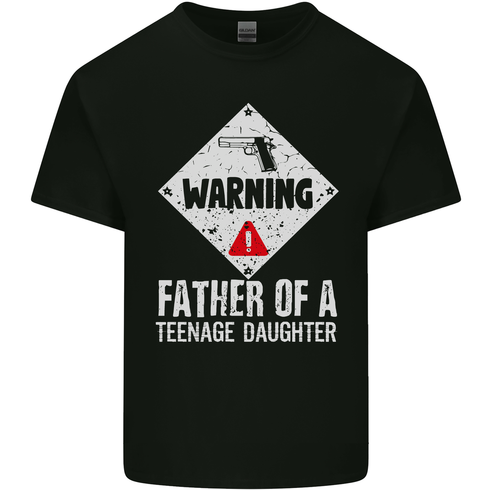 Fathers Day Teenage Daughter Funny Dad Mens Light Cotton T-Shirt-image
