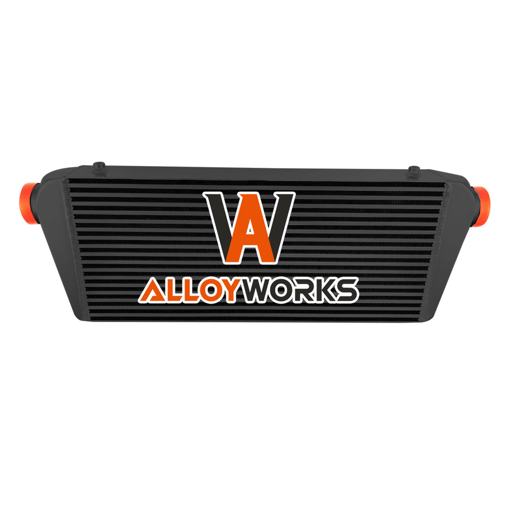 High-Performance Black Aluminum Intercooler 700x300x100mm 3 Inch Ports