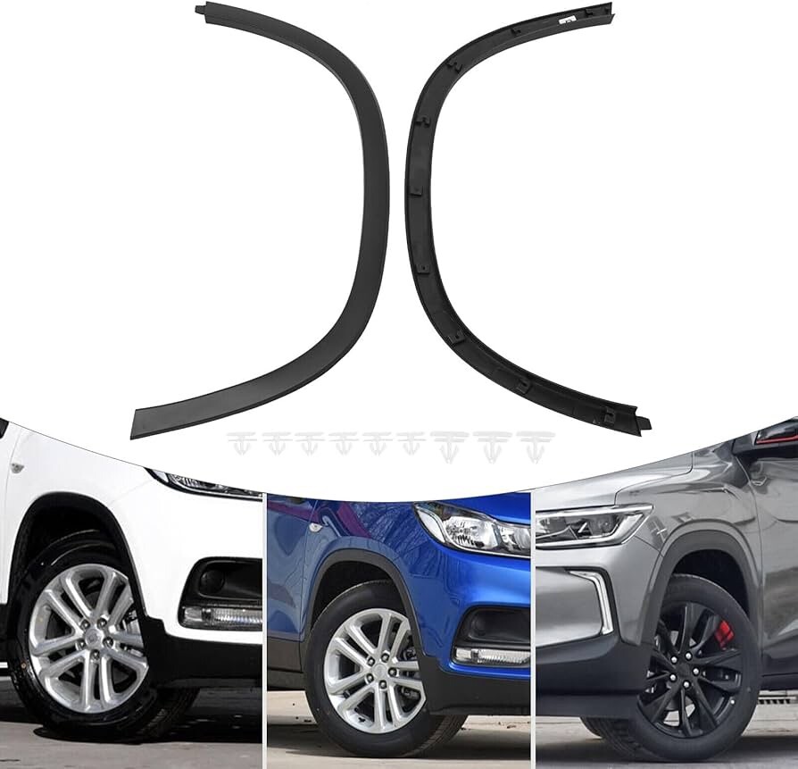 1 Pair Front Wheel Arch Fender Cover Trim Moulding Molding Right & Left Replacem
