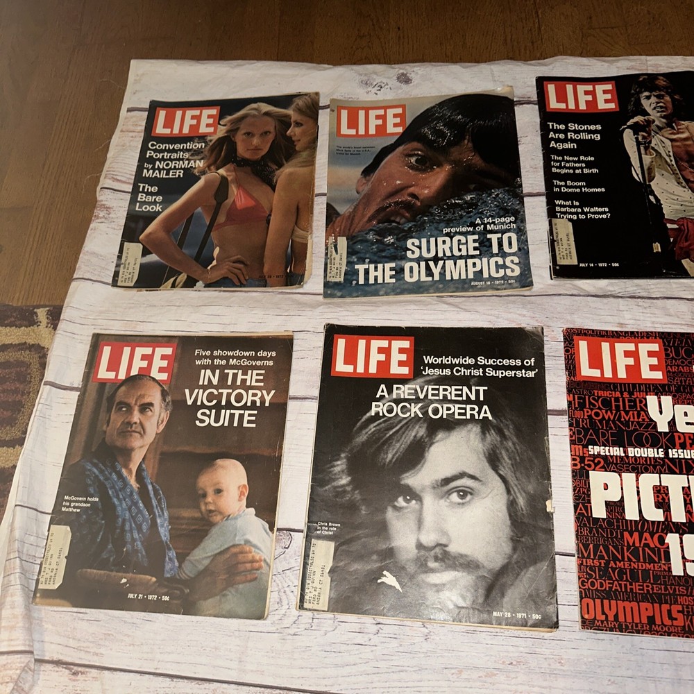 Lot Of 8 Vtg Life Magazines Early 70s Vietnam