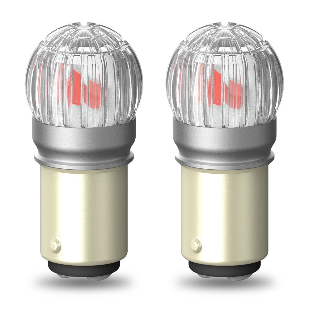 2pcs 1157 LED Bulbs Red Tail Brake Stop Signal Turn Light 2357 2057 7528 BAY15D