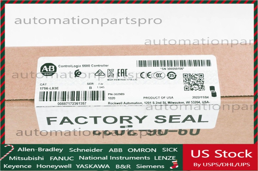 2023 factory sealed surplus Allen Bradley 1756-L83E free shipping
