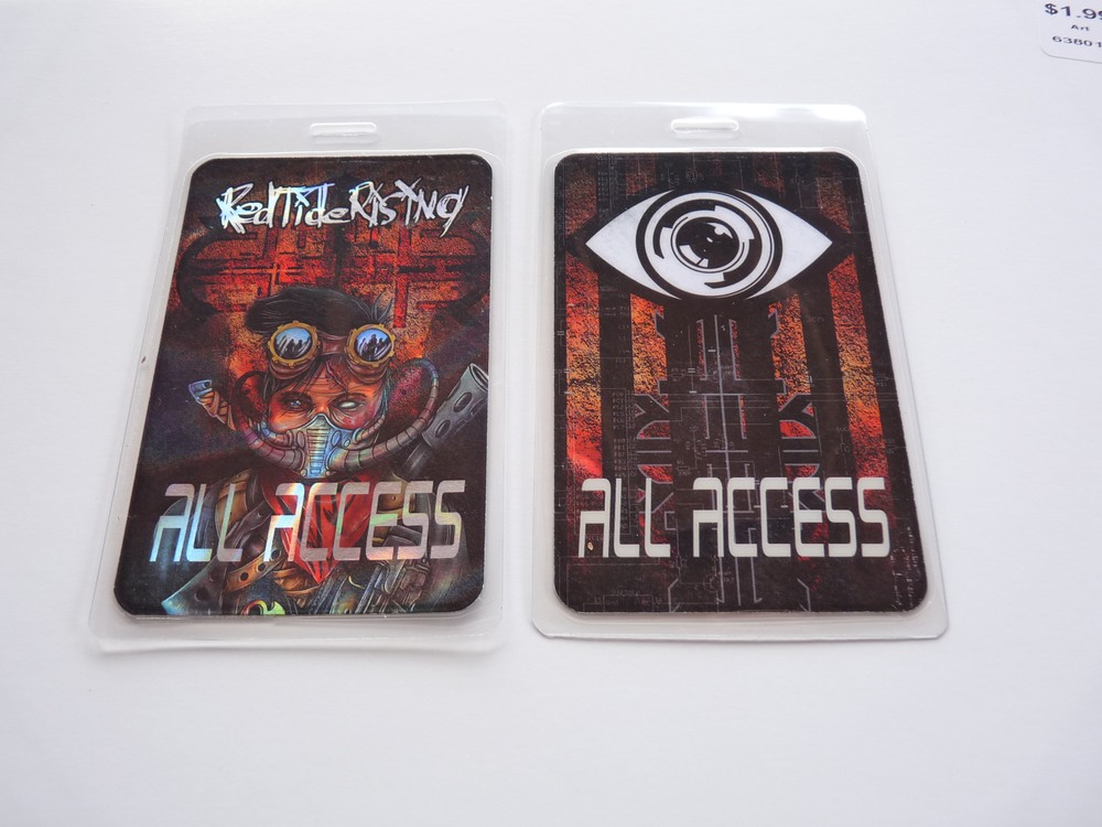 Red Tide Rising Concert Tour All Access Backstage Pass Laminate D17