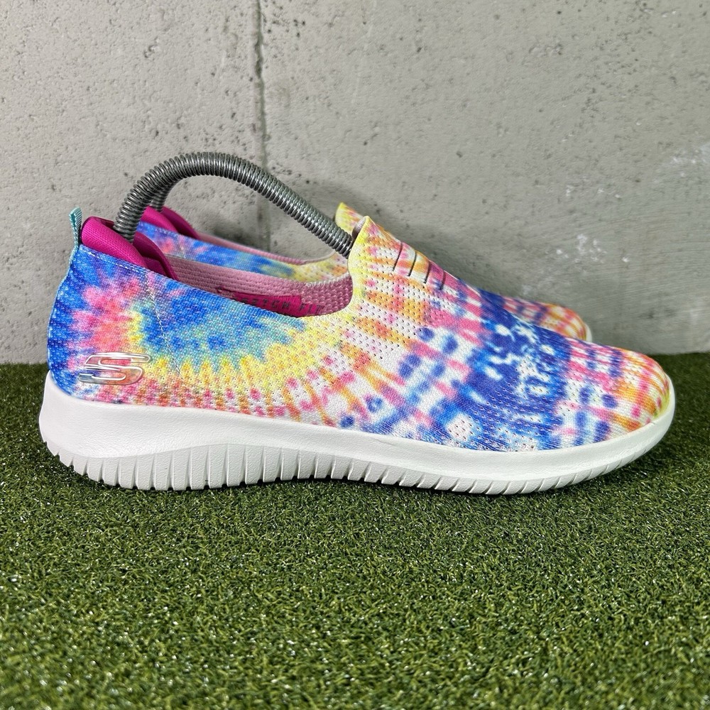 Skechers Ultra Flex Harmonious Tie Dye Slip On 13106 Shoes Women’s 9