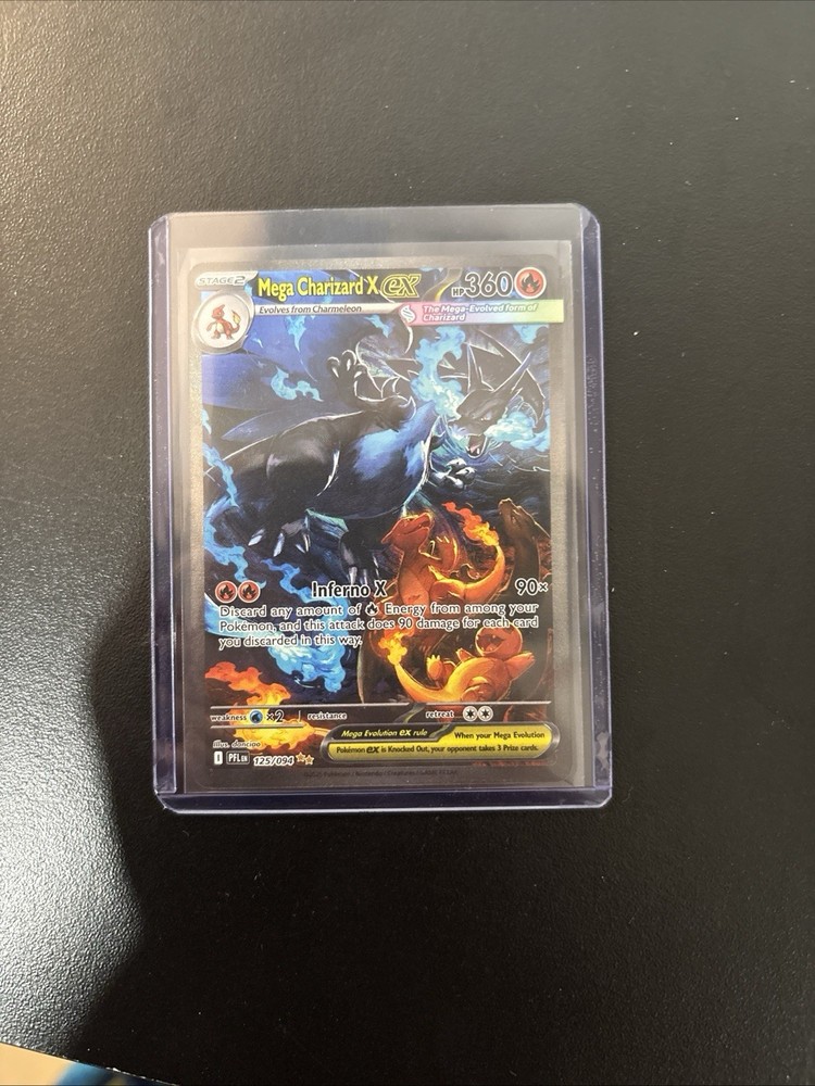 Mega Charizard X EX - 125/094 SIR  - Phantasmal Flames - Pack Fresh - NM