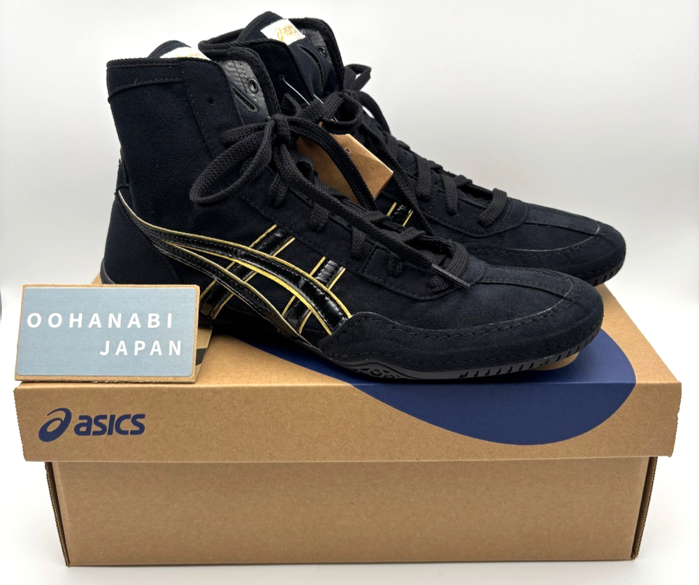 ASICS EX-EO Wrestling Boxing Shoes 1083A001 TWR900 New model Black × Gold New