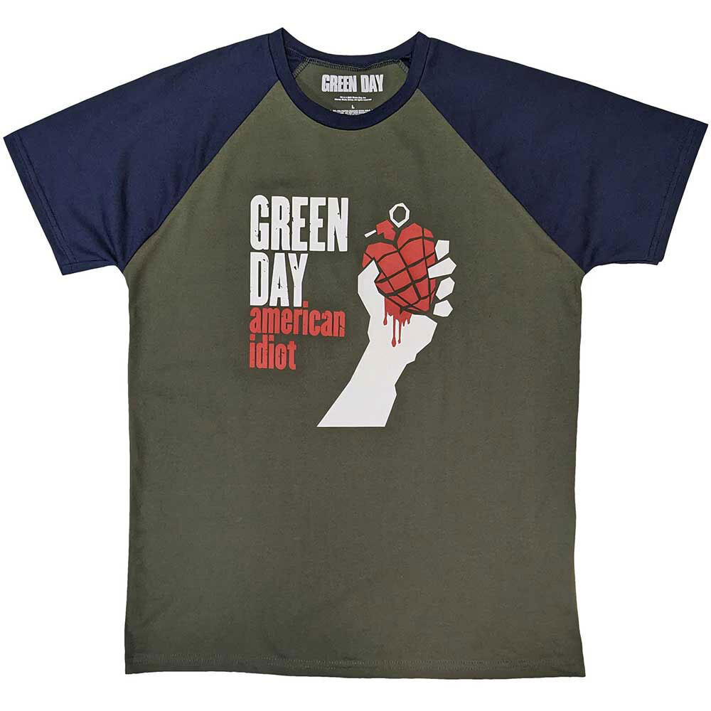 Green Day American Idiot Raglan Tee for Fans
