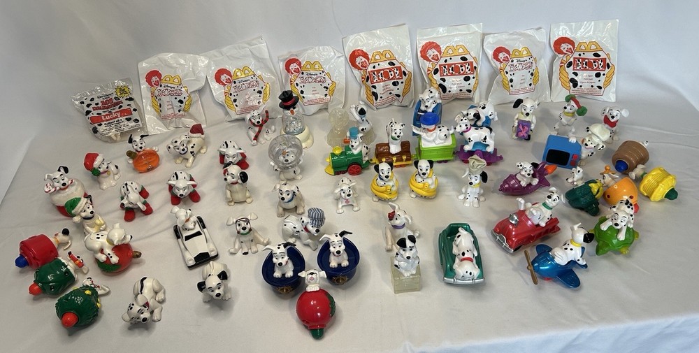 Vintage 101 & 102 Dalmatians McDonald’s Happy Meal Toys. Lot Of 57! All Work!