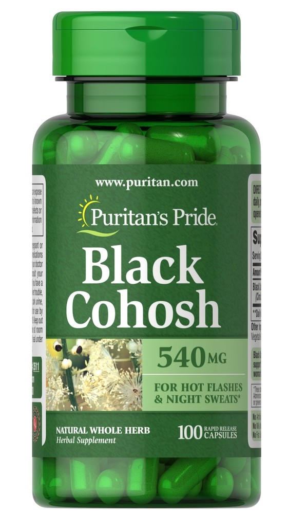 Puritan's Pride Black Cohosh 540 mg - 100 Capsules