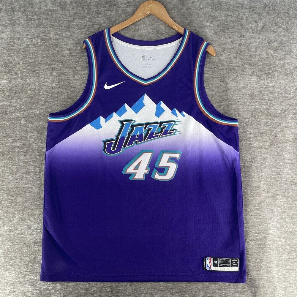 Nike NBA Retro Jersey Utah Jazz Donovan Mitchell #45 Men’s Size 2XL AV4517-504