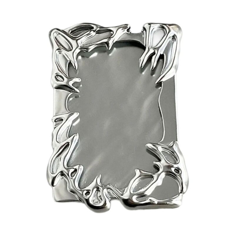 Original Silvery Photo Card Holders Electroplate Plasitic Frame Photo Binder