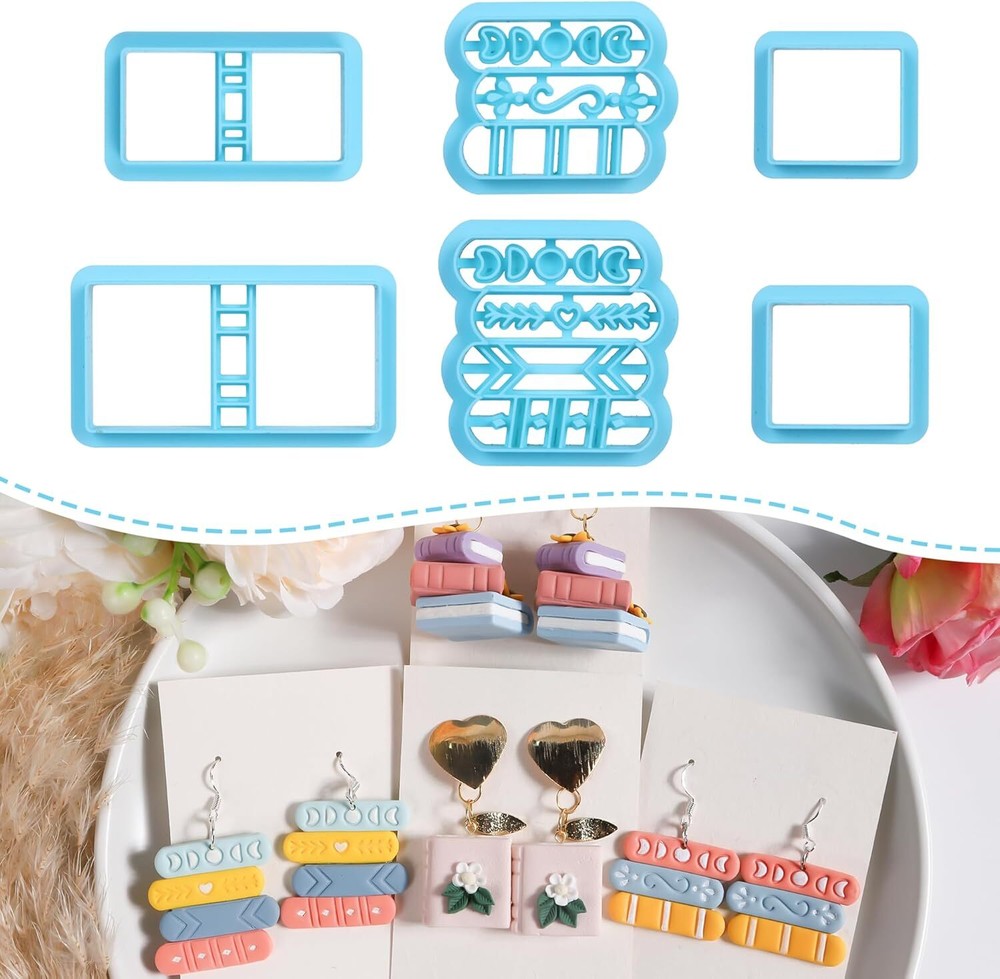 Back to School Clay Cutters - 6 Pcs for Polymer White-image