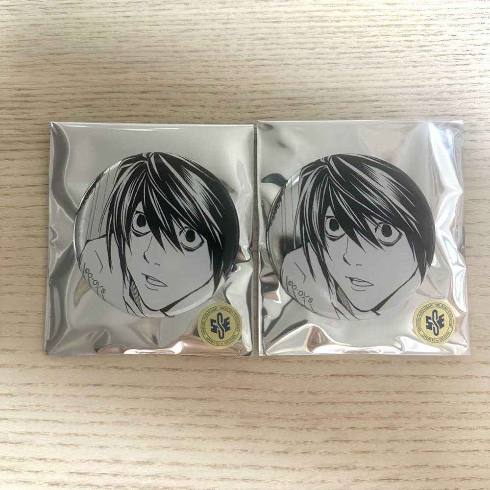 Death Note L Character Badge Collection Pin Set  New  Limited Edition