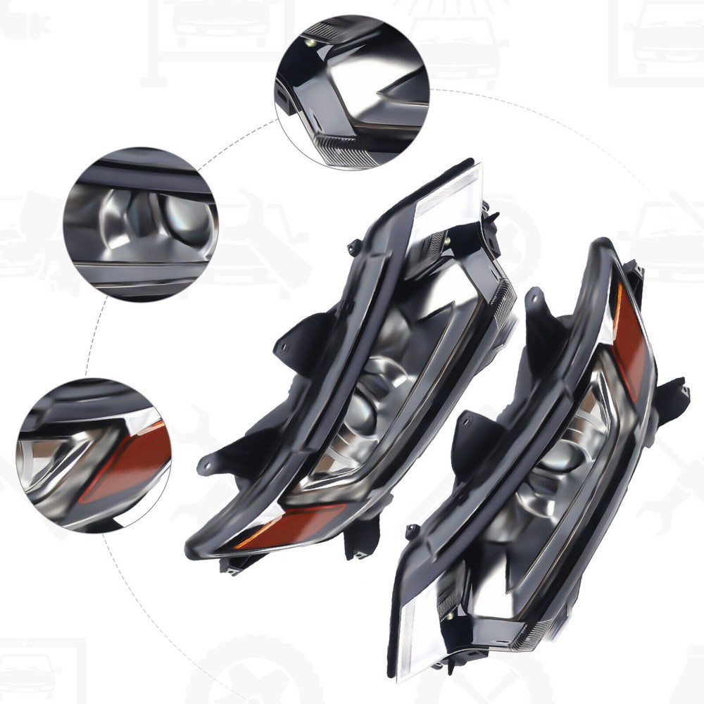 Headlight Halogen LED DRL For 2016 2017-2020 Mitsubishi Outlander Right & Left