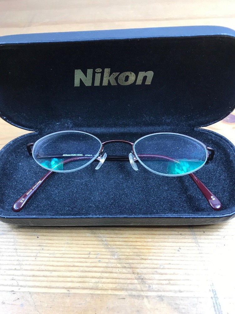 Nikon Eyeglasses Dura Titan DT4610  Brown Titanium Prescription Frames Rx