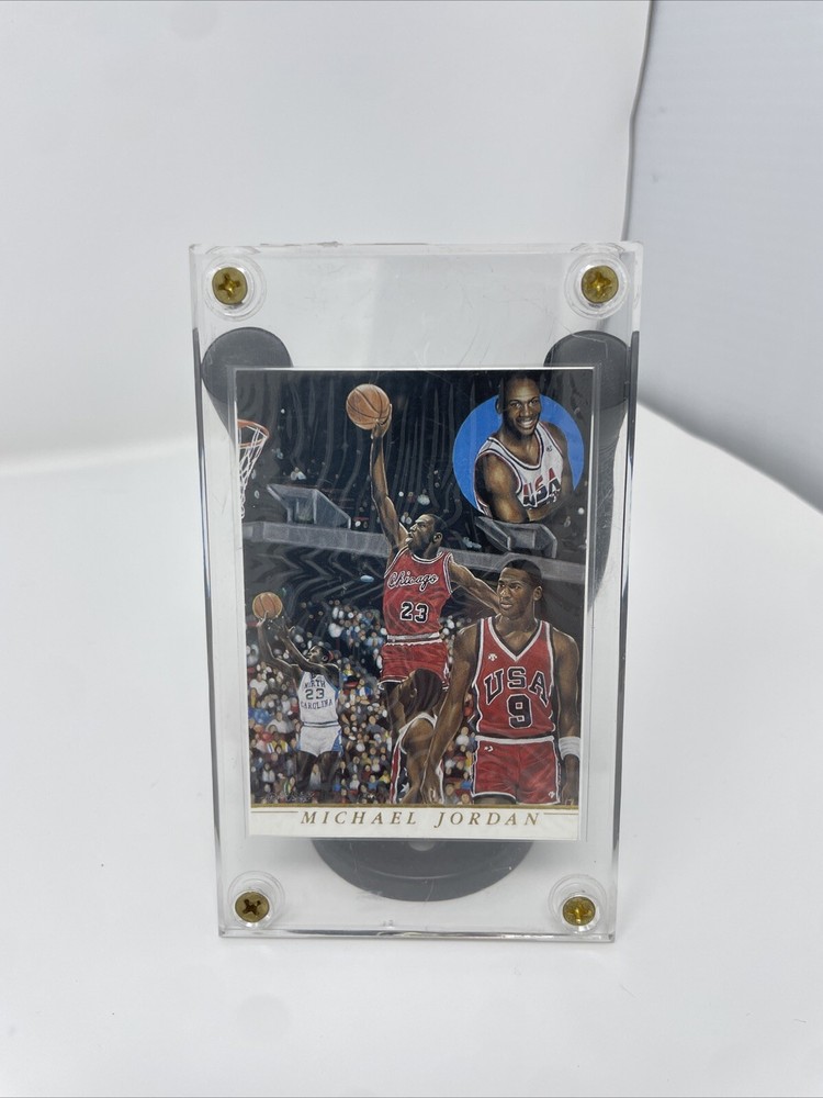 🔥 MICHAEL JORDAN ARTIST PROMOTIONAL INSERT BY ANTHONY DOUGLAS RARE