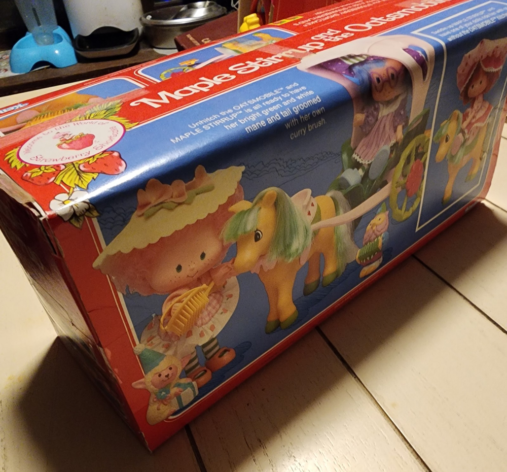 Kenner Strawberry Shortcake Maple Stirrup Oatsmobile Vintage Buggy 1984