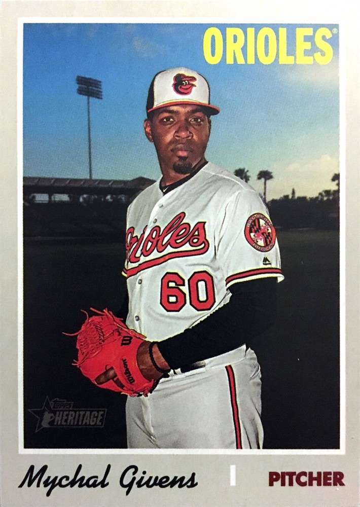 2019 Topps Heritage High Number SP Mychal Givens #721 Baseball Card