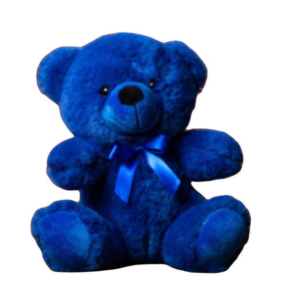 6 Inch Dark Royal Blue Plush Teddy Bear Soft Cuddly Toy Gift Flash Sale-image