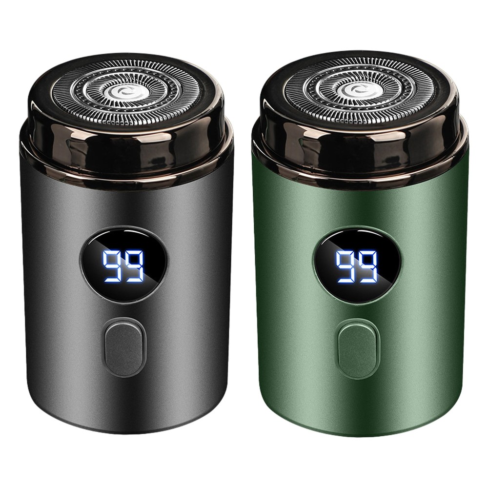 Small Electric Shaver Travel-Sized Beard Trimmer With Digital Display Portable