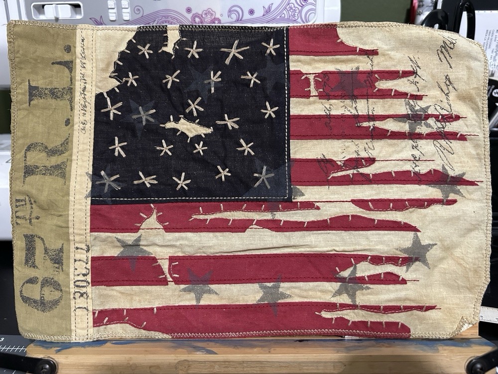Rare Found Ralph Lauren 90's American Flag Sew-On Patch 19X30cm