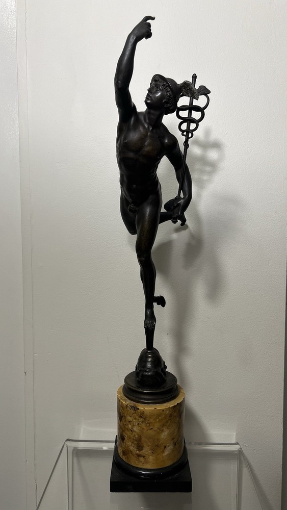 Vintage Hermes Sculpture 28.5cm Tall Greek God Statue