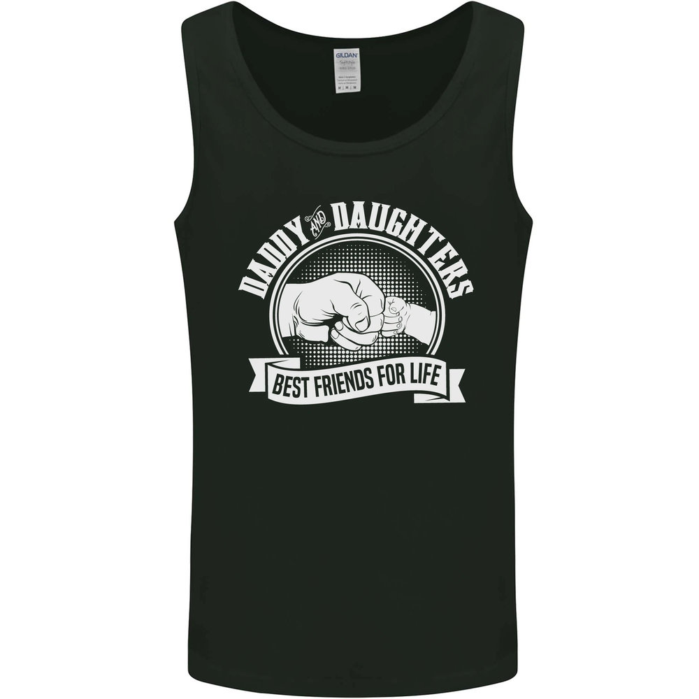 Daddy and Daughters Best Friends Fathers Day Vest Tank Top for Men