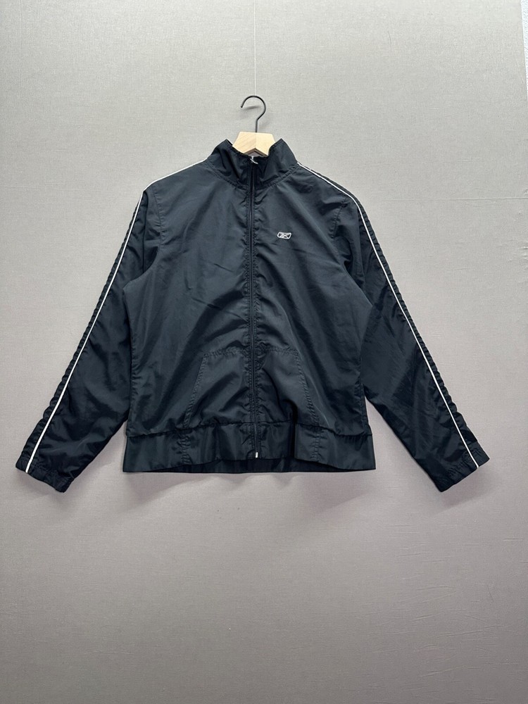 Reebok Womens Black Jacket Zipped Windbreaker Size XL