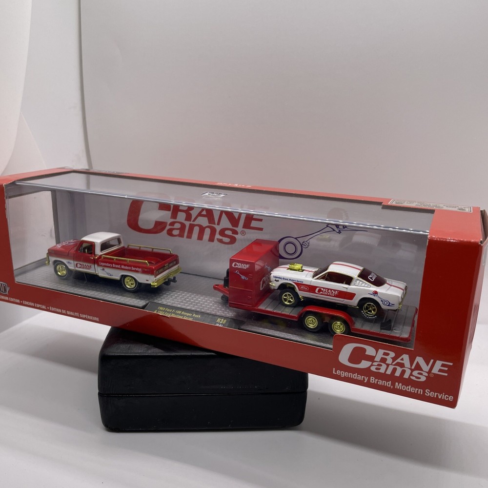 M2 Hauler Chase 1969 Ford F-100 Ranger & 1966 Mustang Gasser Crane Cams