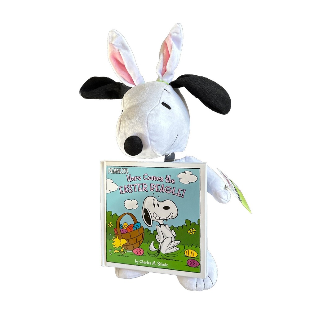 Snoopy Here Comes the Easter Beagle Kohls Cares 2023 Plush & Hardcover Book NWT