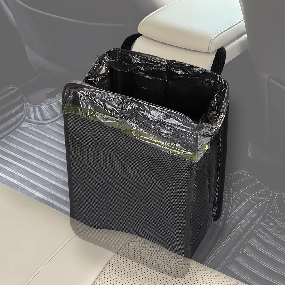 Foldable Car Trash Can Large 3 Gallons, Hanging Car Garbage Can Large Capacity W