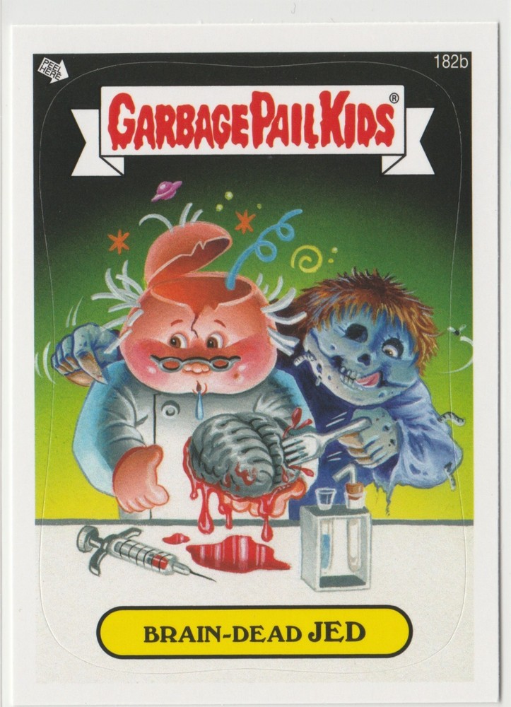 Brain-Dead Jed #182b Garbage Pail Kids GPK 2013 Series 3 BNS3 Brand New