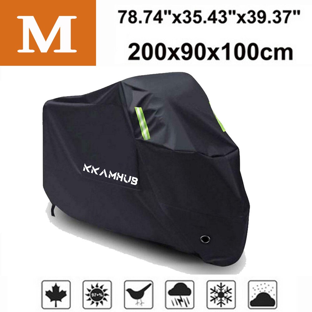 Waterproof Motorcycle Cover for Outdoor UV Dust Rain Protection  