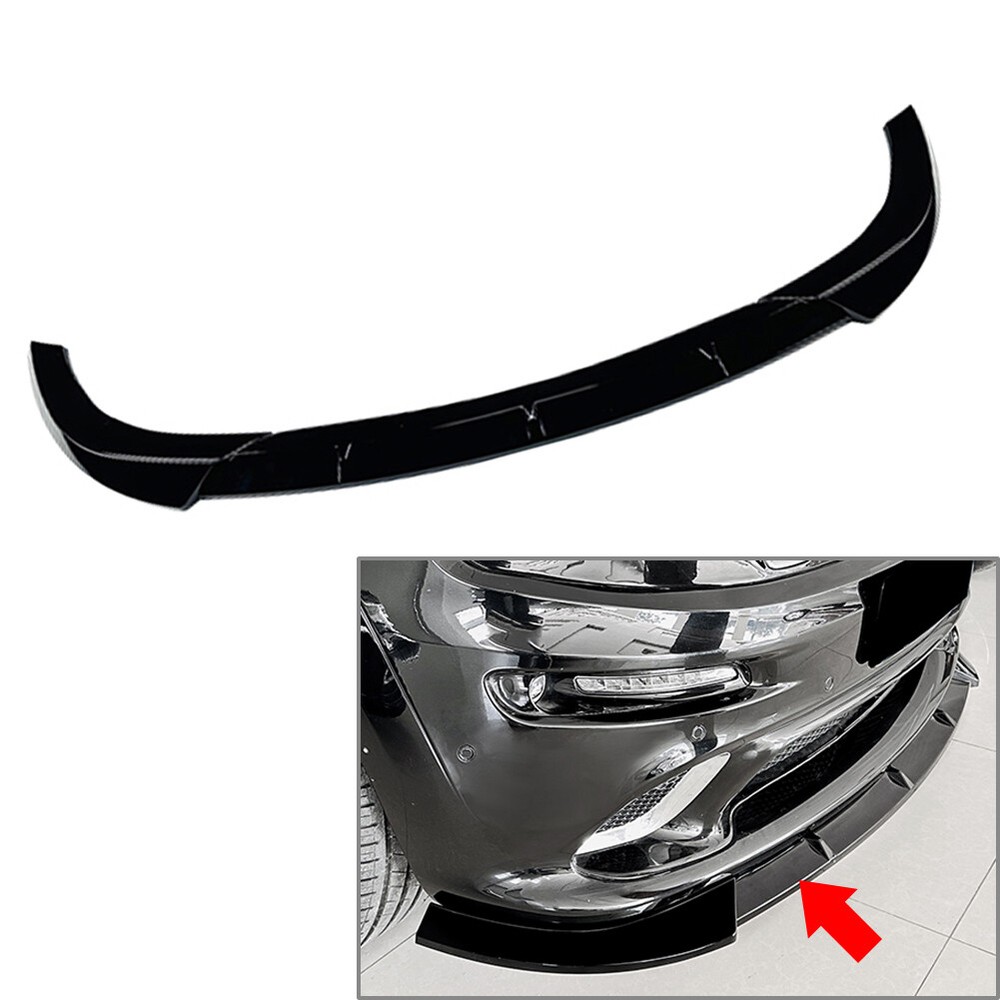 Black Front Bumper Lip Spoiler Splitter For Jeep Grand Cherokee SRT SRT8 2012-16