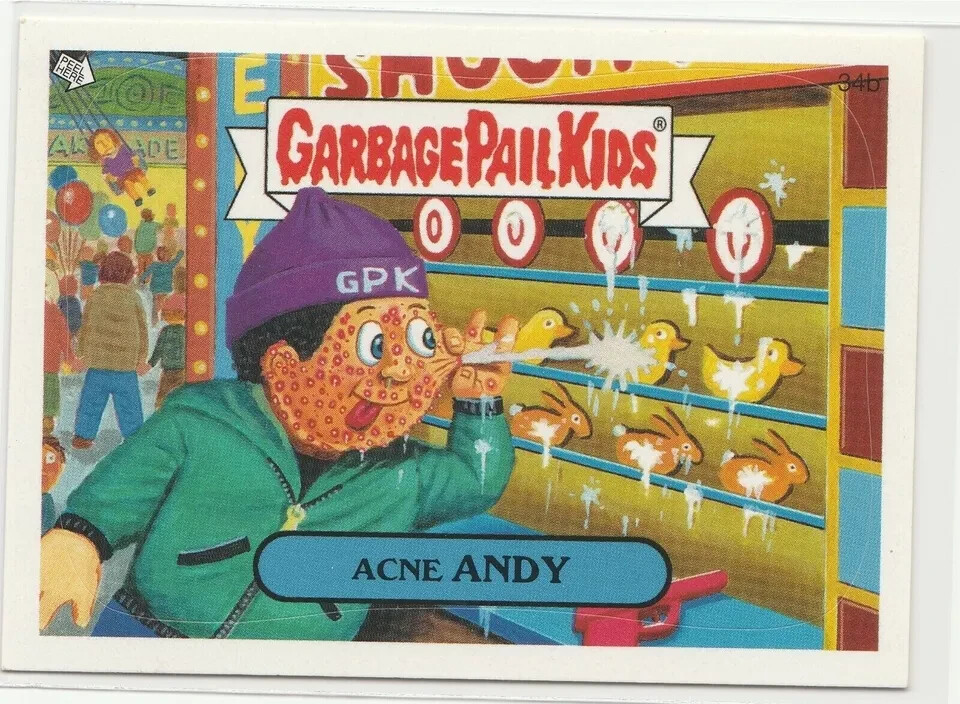 Acne Andy Garbage Pail Kids GPK 2005 ANS4 Series 4 Card #34b