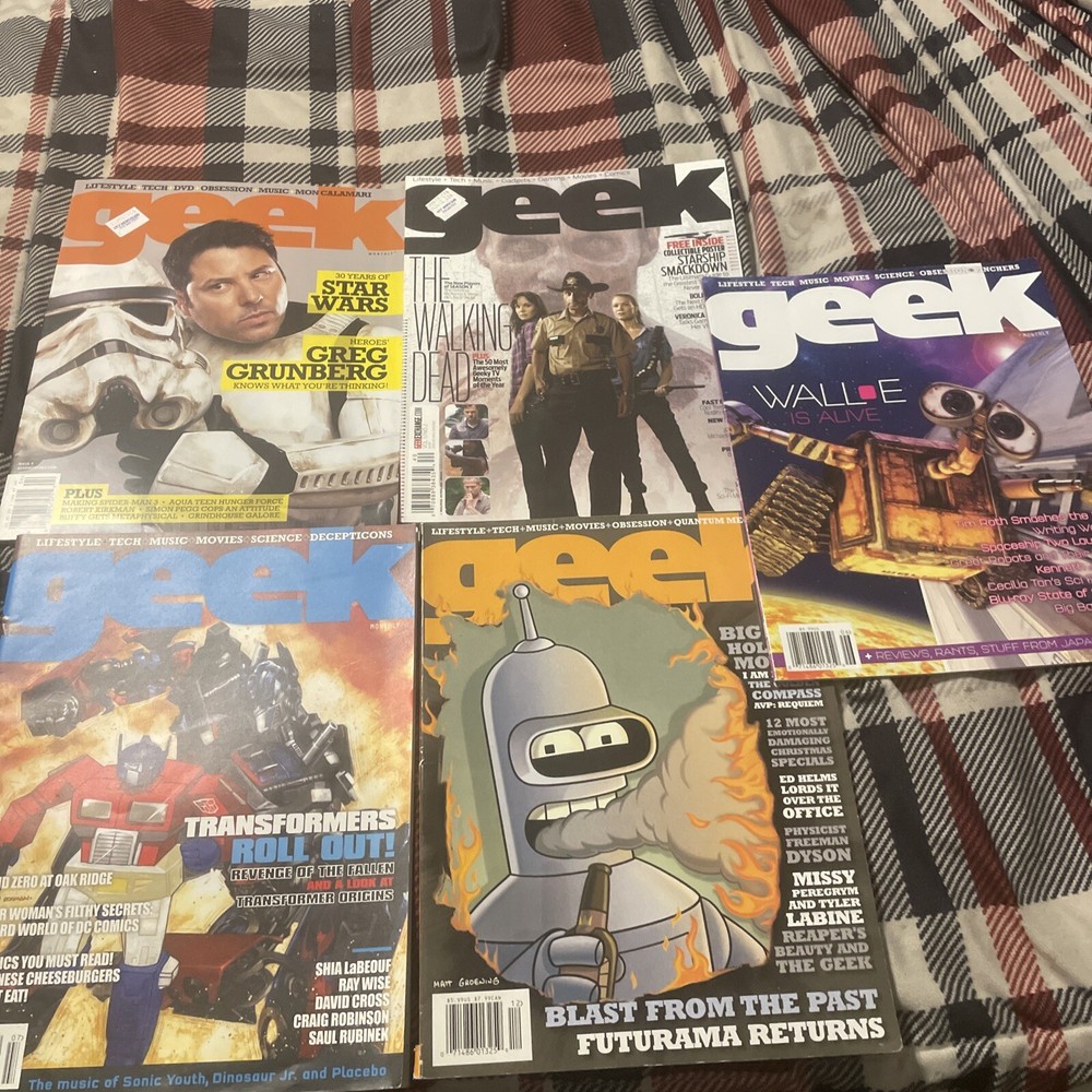 GEEK MAGAZINE LOT-5-ISSUES NEVER OPENED! RARE ISSUES