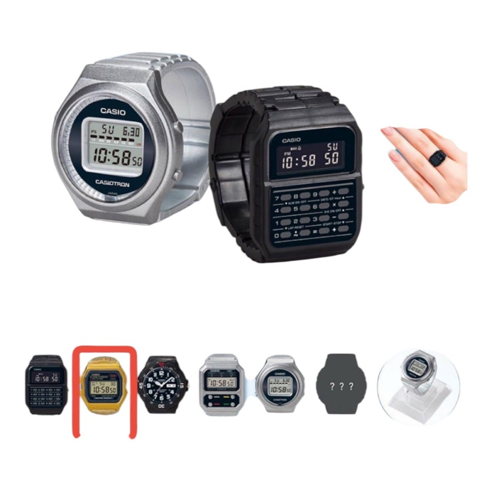CASIO Watch Ring Collection 2nd II Capsule Toy 50th A159WGEA-1 New