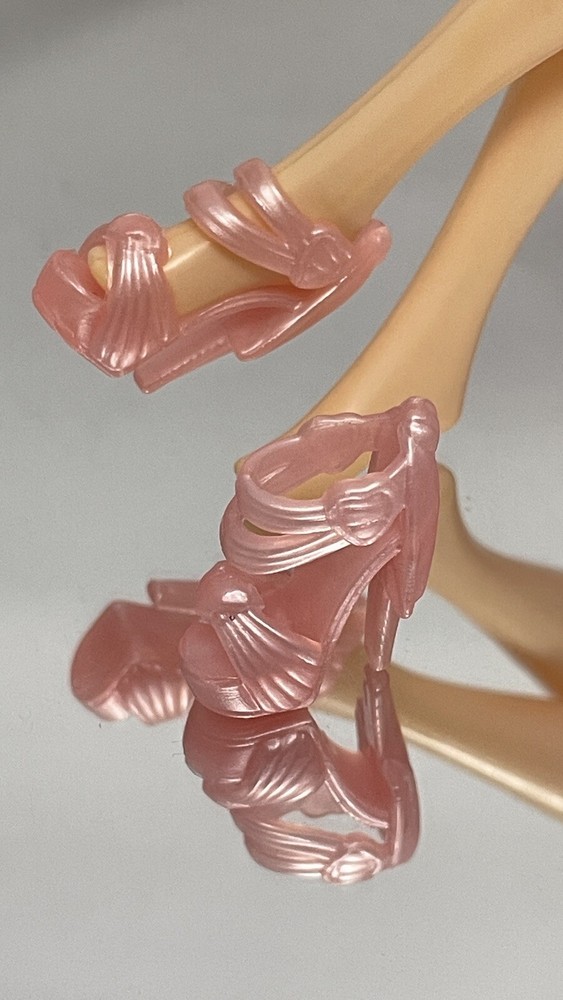 100 pairs Pink   High Heels Shoes for 11.5in dolls 1/6 Doll Accessory Toy P012