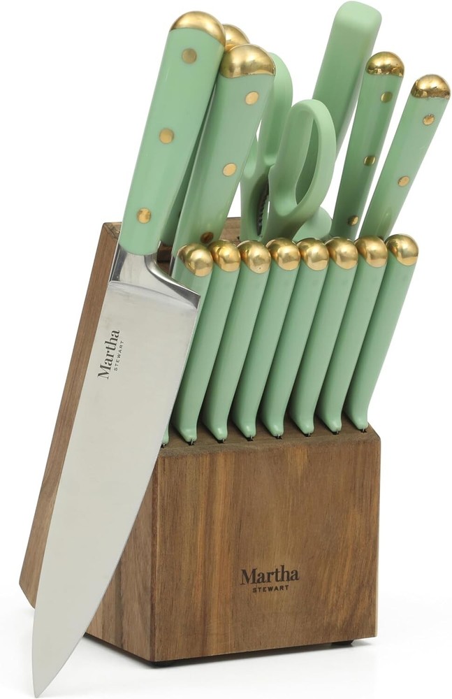 Martha Stewart Cutlery Knife Set High Carbon Stainless Steel Blade (16-Piece)