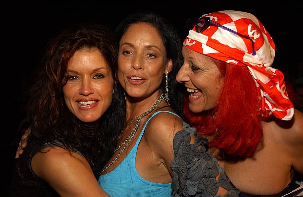 Janice Dickinson Sonia Braga and Patricia Field at Mercedes Benz F- Old Photo 1