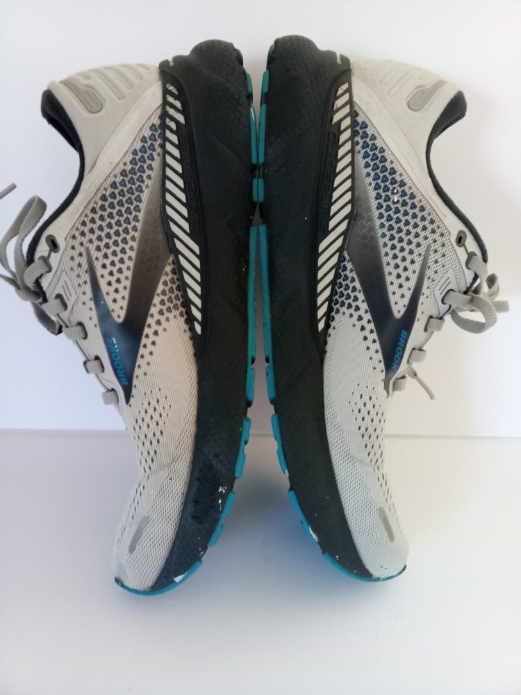Brooks Adrenaline GTS 22 Running Shoes Mens 9.5 Gray/Blue Sneakers 1103661D023