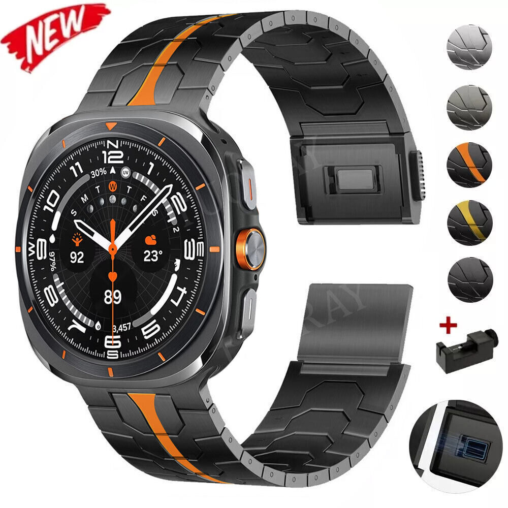 Magnetic Strap for Samsung Galaxy Watch Ultra 47mm Stainless Steel Metal Band
