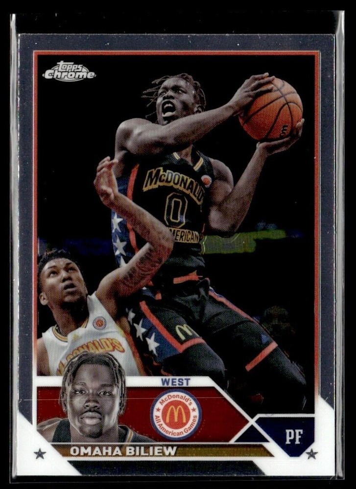 2023-24 TOPPS CHROME OMAHA BILIEW MCDONALD'S ALL AMERICAN #13
