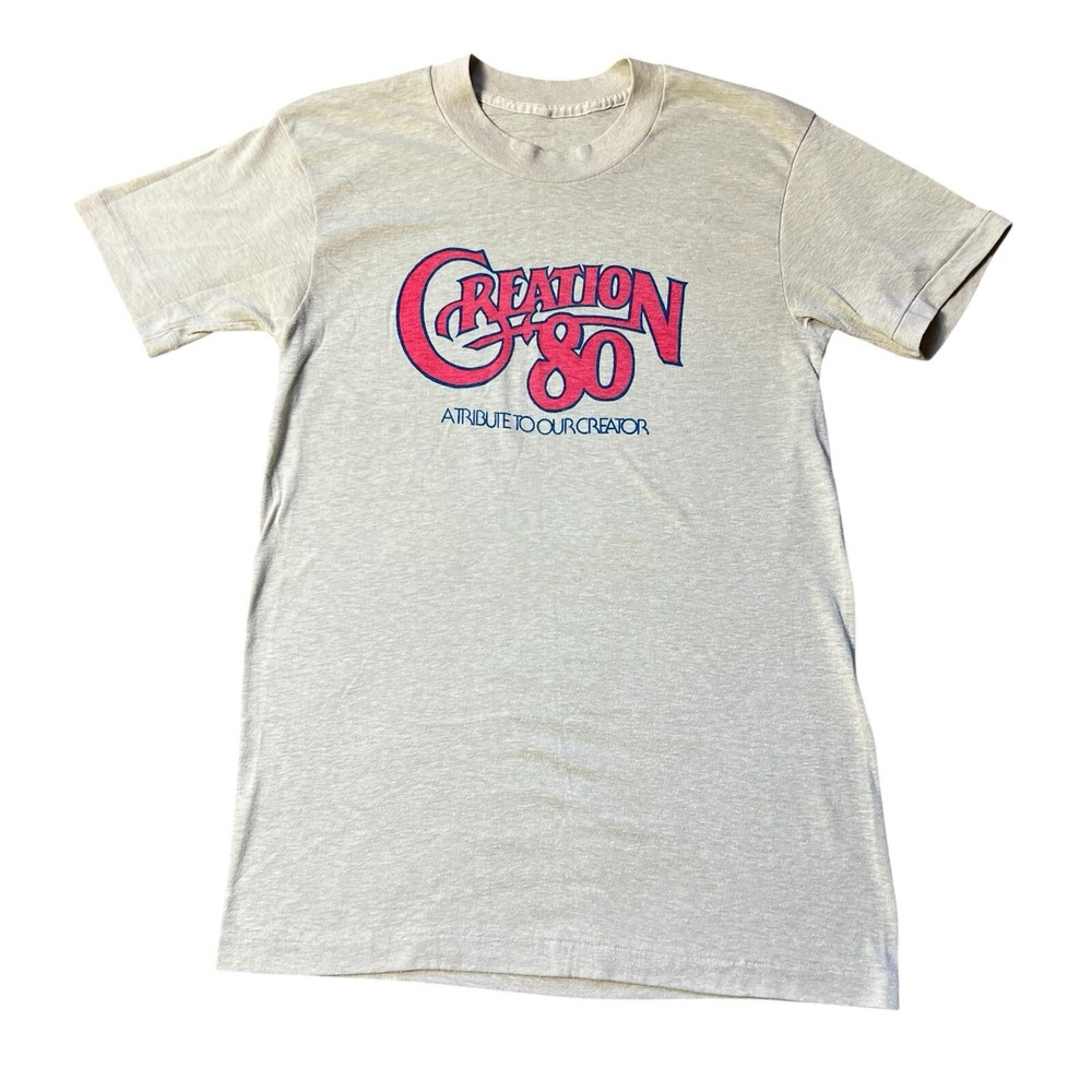 Vtg 80’s Creation 80 Christian Rock Concert Festival T-Shirt Single Stitch Small