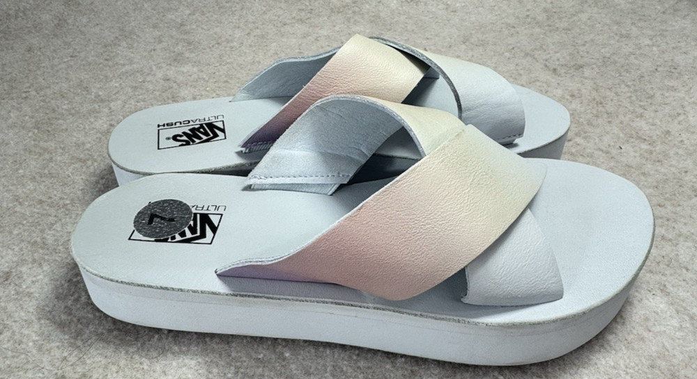 Vans Women's Ultra Cush Cross STRAP Platform Sandals Size 7