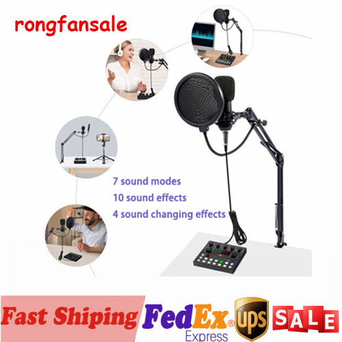 Complete Home Studio Recording Kit - Mixer, Condenser Mic for Music/Podcast New