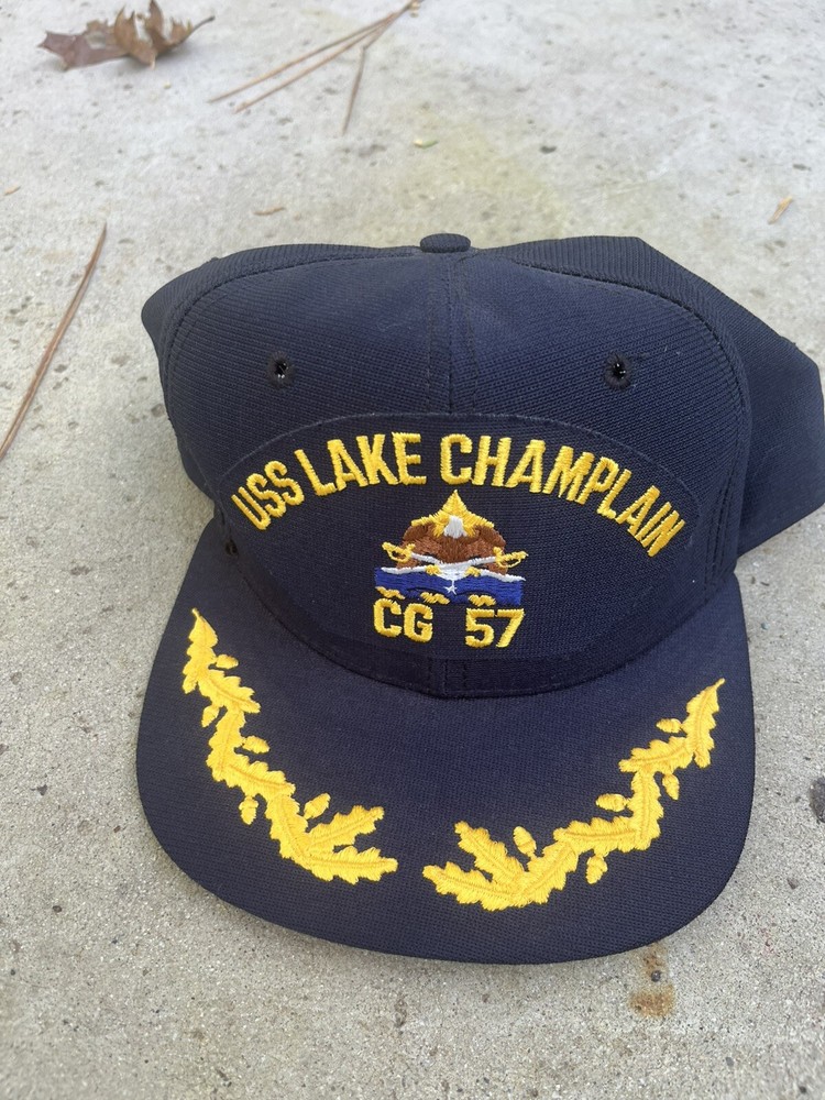 USS LAKE CHAMPLAIN CG 57 U.S NAVY SHIP HAT MILITARY  CAP U.S.A MADE New Era