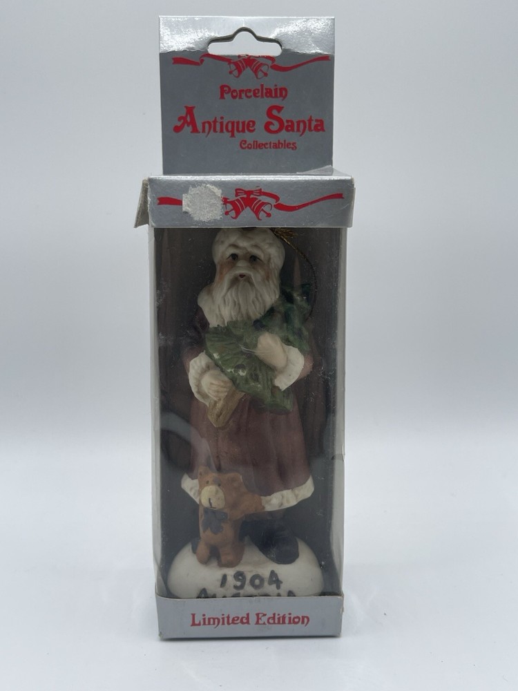 Vintage Porcelain Old World Santa Collectible Figurine - 1904 Austria