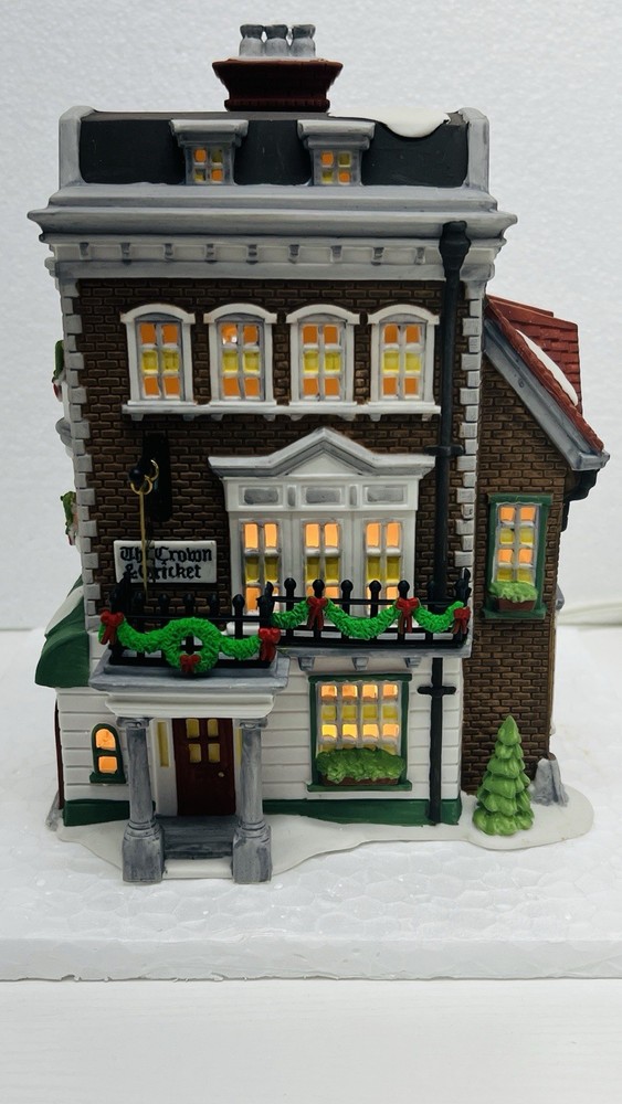 Dept 56 Dickens Village Series “Crown & Cricket Inn” 1st Edition 1992 NEW !